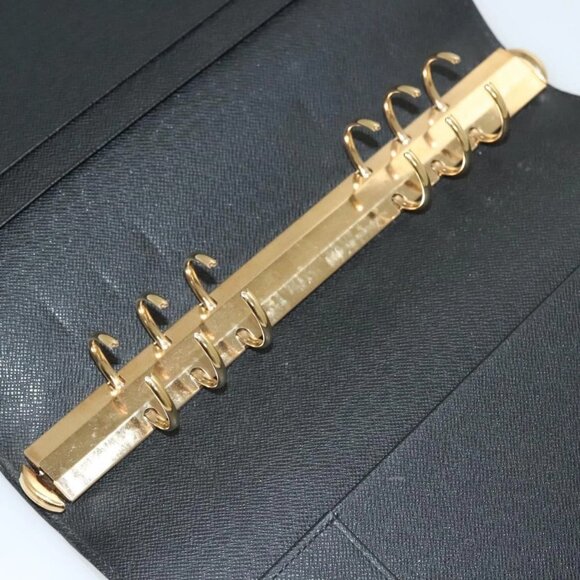 LOUIS VUITTON Epi Agenda GM Day Planner Cover Black R20212 LV Auth 130661 - Picture 9 of 16